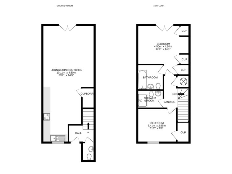 the quarterdeck floorplan
