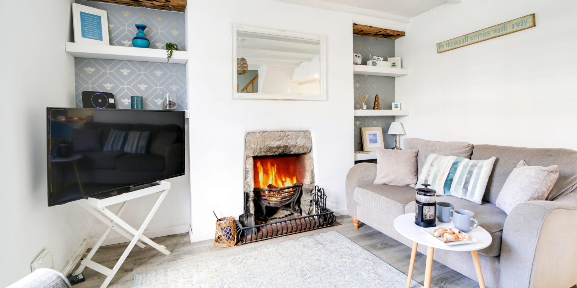 Honeypot Cottage, Porthleven - interiors