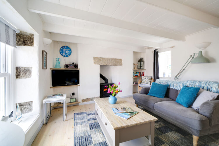 Tops cottage, living room, Porthleven