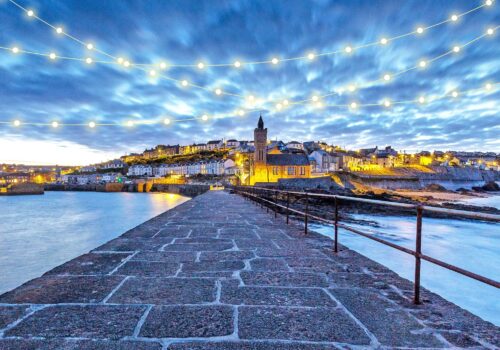 Porthleven at night
