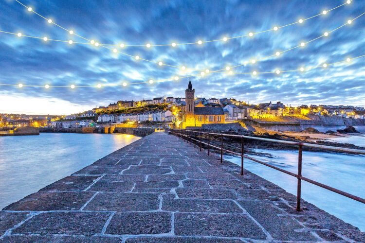 Porthleven at night