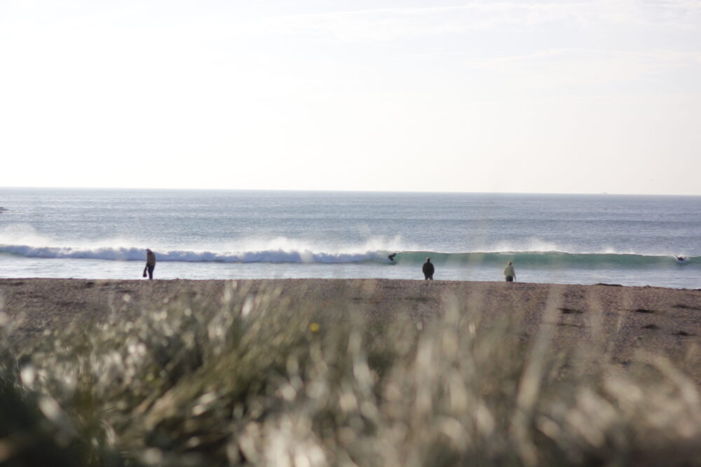 Poldhu Beach and beach cafe
