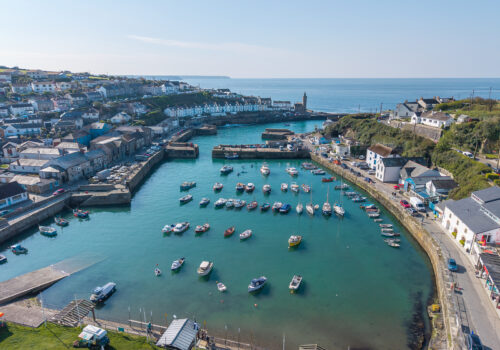 Porthleven aerial view