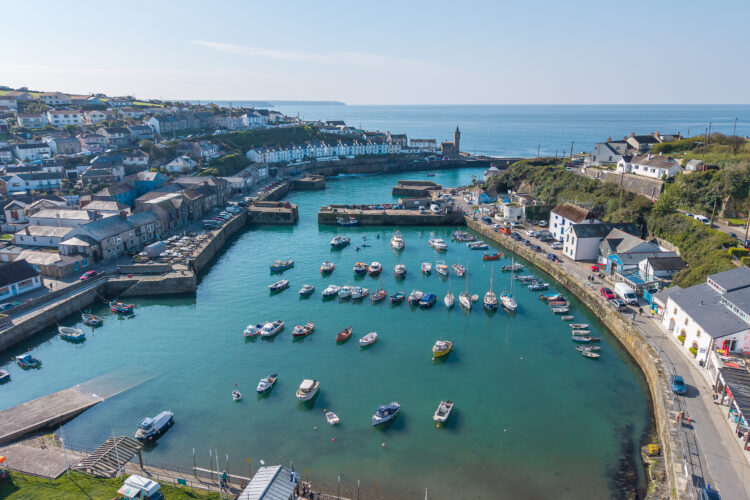Porthleven aerial view