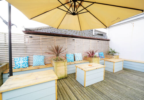 Shared patio, The Artist Loft